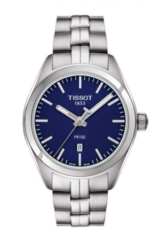 Tissot PR 100 Quartz 33 Stainless Steel / Blue / Bracelet